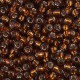 Miyuki seed beads 8/0 - Silverlined topas 8-5